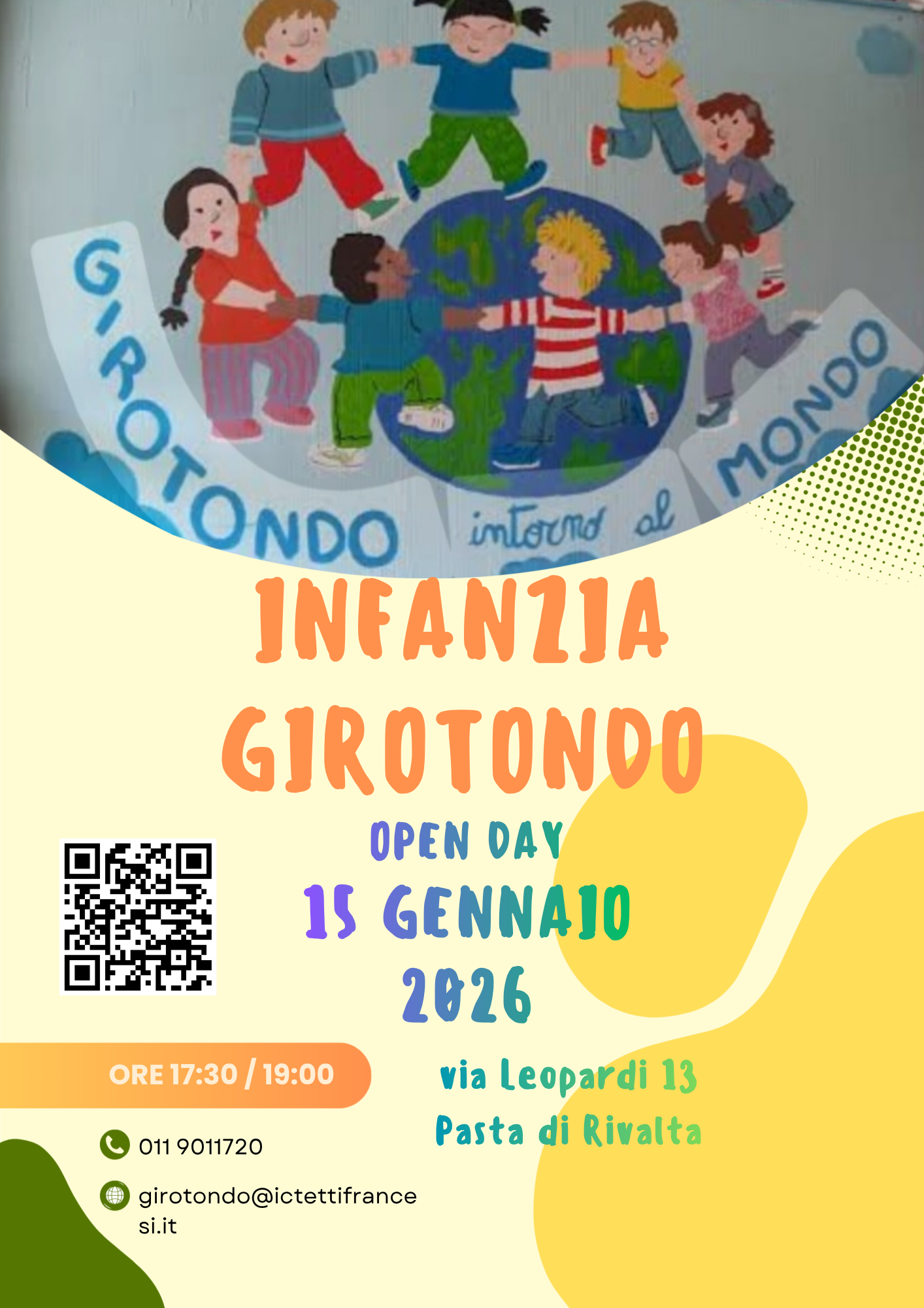 OPEN DAY SCUOLA DELL'INFANZIA GIROTONDO