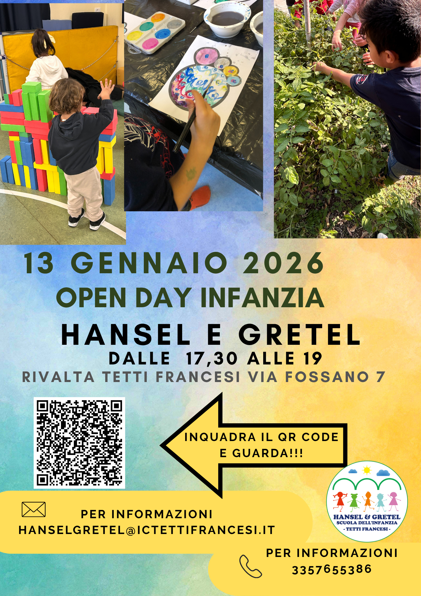OPEN DAY SCUOLA DELL'INFANZIA HANSEL E GRETEL