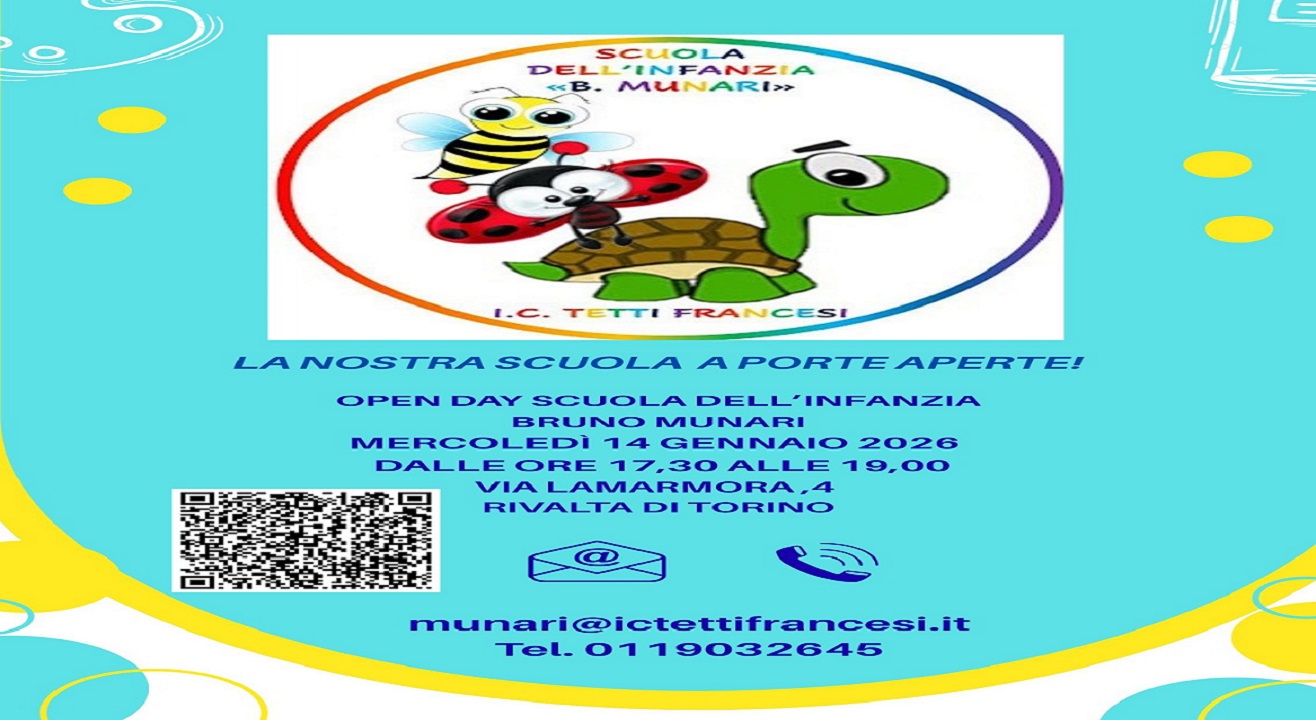 OPEN DAY SCUOLA DELL'INFANZIA MUNARI