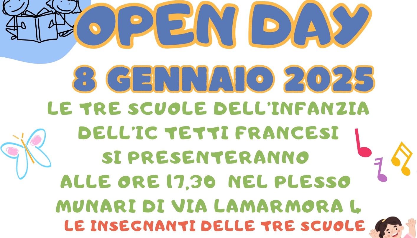 OPEN DAY SCUOLA INFANZIA